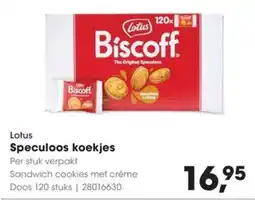 HANOS Lotus Speculoos koekjes aanbieding