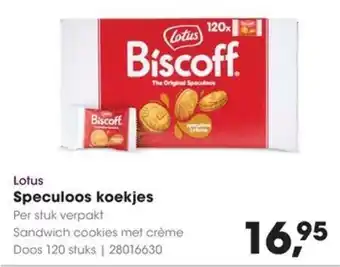 HANOS Lotus Speculoos koekjes aanbieding