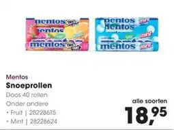 HANOS Mentos Snoeprollen aanbieding