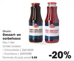 HANOS Gruno Dessert en sorbetsaus aanbieding