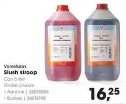 HANOS Vorselaars Slush siroop aanbieding