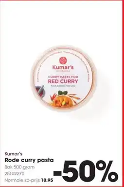 HANOS Kumar's Rode curry pasta aanbieding