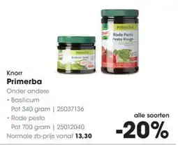 HANOS Knorr Primerba aanbieding