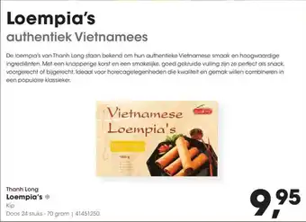 HANOS Thanh Long Loempia's aanbieding