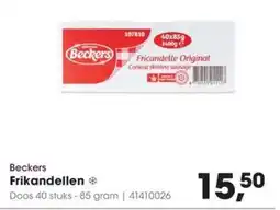 HANOS Beckers Fricandelle aanbieding