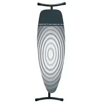 Bol.com Brabantia Strijkplank D - met Hittebestendige Parkeerplaats - 135 x 45 cm - Titan Oval aanbieding