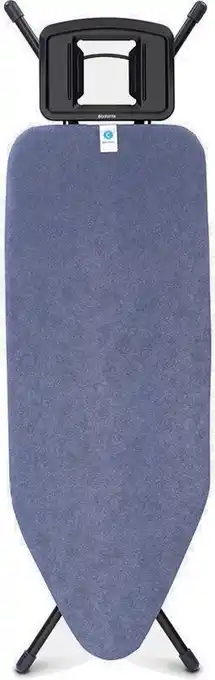 Bol.com Brabantia Strijkplank C - met Strijkijzerhouder - 124 x 45 cm - Denim Blue aanbieding