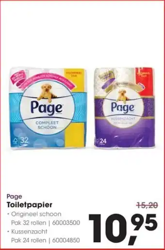 HANOS Page Toiletpapier aanbieding