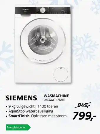 Obbink Siemens Wasmachine WG44G2ZMNL aanbieding