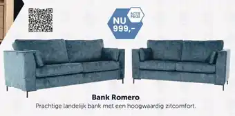 Poppeliers Meubelen Bank Romero aanbieding