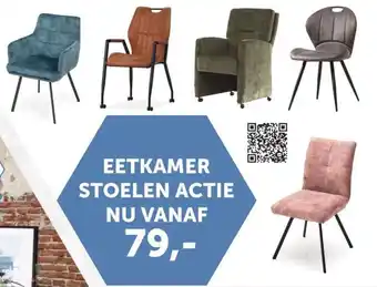 Poppeliers Meubelen Eetkamer stoelen aanbieding