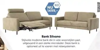 Poppeliers Meubelen Bank Silvano aanbieding