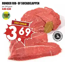 De Boerenschuur Runder rib of sucadelappen aanbieding