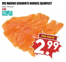 De Boerenschuur Vis marine gerookte noorse zalmfilet aanbieding