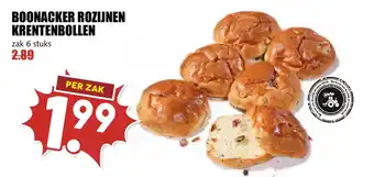 De Boerenschuur Boonacker rozijnen krentenbollen aanbieding