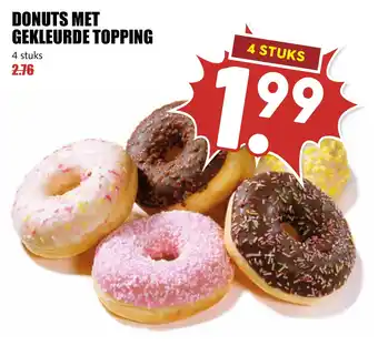 De Boerenschuur Donuts met gekleurde topping aanbieding