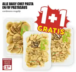 De Boerenschuur Alle daily chef pasta en of pastasaus aanbieding