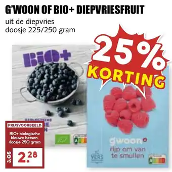 De Boerenschuur G'woon of bio + diepvriesfruit aanbieding