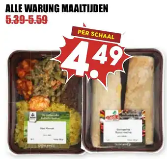 De Boerenschuur Alle warung maaltijden aanbieding