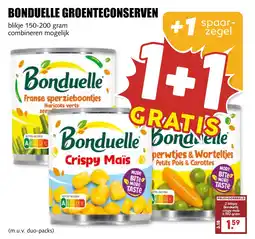 De Boerenschuur Bonduelle groenteconserven aanbieding