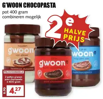 De Boerenschuur G'woon chocopasta aanbieding