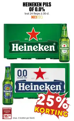 De Boerenschuur Heineken pils of 0.0% aanbieding