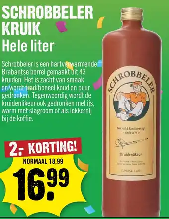 Dirck 3 Schrobbeler kruik aanbieding