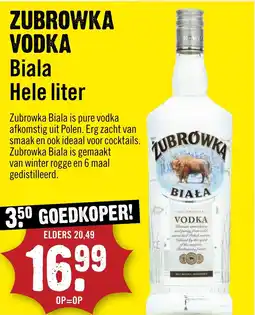 Dirck 3 Zubrowka Vodka Biala aanbieding