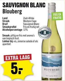 Dirck 3 Sauvignon Blanc Blouberg aanbieding