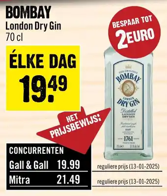 Dirck 3 Bombay London Dry Gin aanbieding