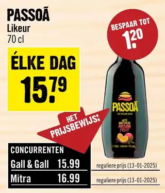 Dirck 3 Passoã aanbieding