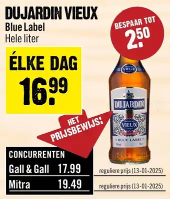 Dirck 3 Dujardin Vieux Blue Label aanbieding