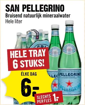 Dirck 3 San Pellegrino Bruisend Natuurlijk Mineraalwater aanbieding