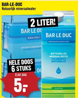 Dirck 3 Bar le duc Natuurlijk Mineraalwater aanbieding