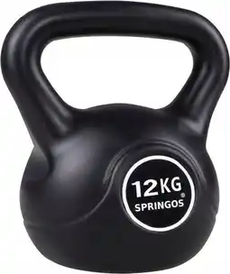 Bol.com Springos PVC Kettle Bell | Kettlebell | 12 kg aanbieding