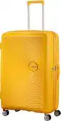 Amazon American Tourister Soundbox - Spinner L Erweiterbar Koffer, 77 cm, 97/110 L, Gelb (Golden Yellow) aanbieding