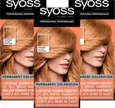 Bol.com Syoss Pantone 9-67 Coral Gold Permanente Haarverf - Voordeelverpakking - 3 stuks aanbieding