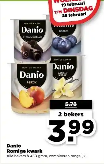 PLUS Danio Romige kwark aanbieding