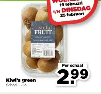 PLUS Kiwi's green aanbieding