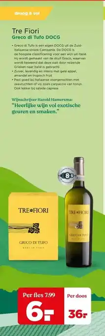 PLUS Tre Fiori Greco di Tufo DOCG aanbieding