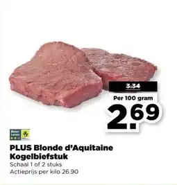 PLUS PLUS Blonde d'Aquitaine Kogelbiefstuk aanbieding