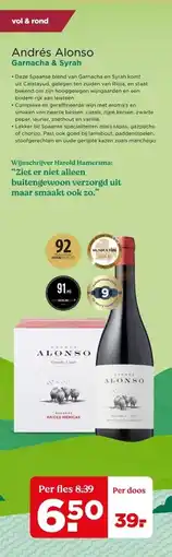 PLUS Andrés Alonso Garnacha & Syrah aanbieding