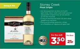 PLUS Stoney Creek Pinot Grigio aanbieding