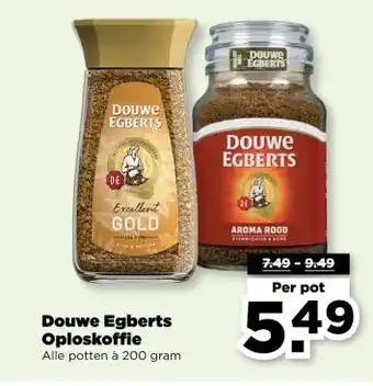 PLUS Douwe Egberts Oploskoffie aanbieding