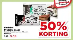 PLUS Lindahls Proteïne snack aanbieding