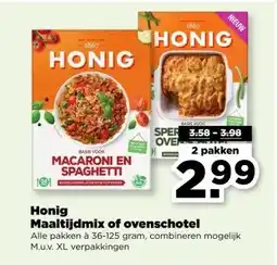 PLUS Honig Maaltijdmix of ovenschotel aanbieding