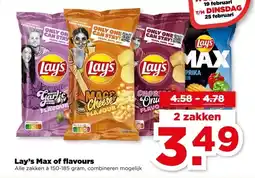 PLUS Lay's Max of flavours aanbieding