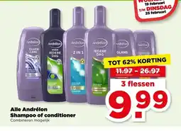 PLUS Alle Andrélon Shampoo of conditioner aanbieding