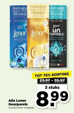 PLUS Alle Lenor Geurparels aanbieding