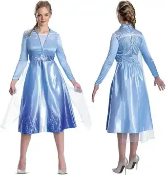 Amazon DISGUISE 158419E-EU Elsa Basic Plus Adult (Eu) Frozen Fancy Dress Vrouwen, Multi, L aanbieding